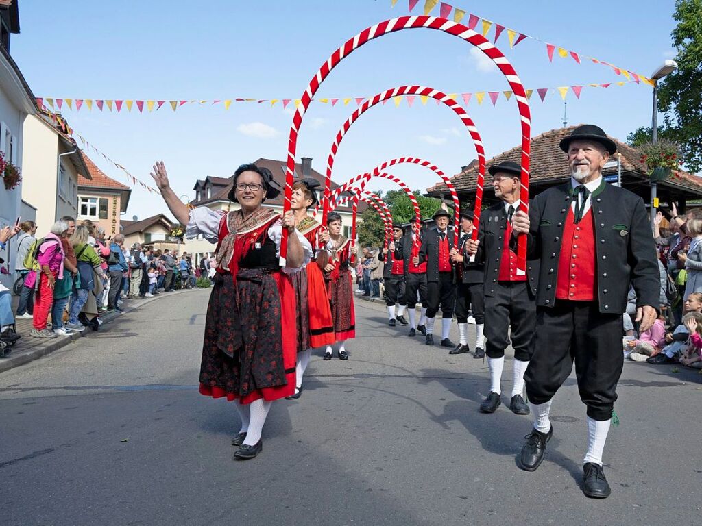 Die Trachtengruppe aus Zell im Wiesental