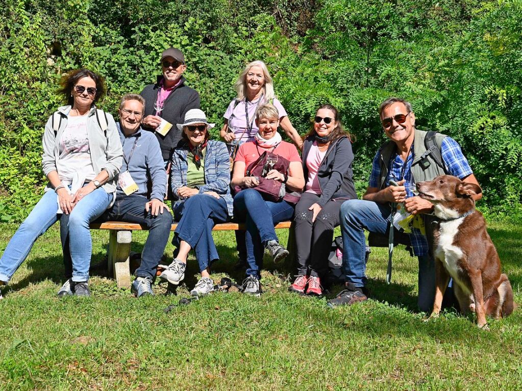 Beste Laune bei bestem Wetter gab es bei der Weinwanderung am Sonntag zwischen Wolfenweiler und Freiburg-St.Georgen.