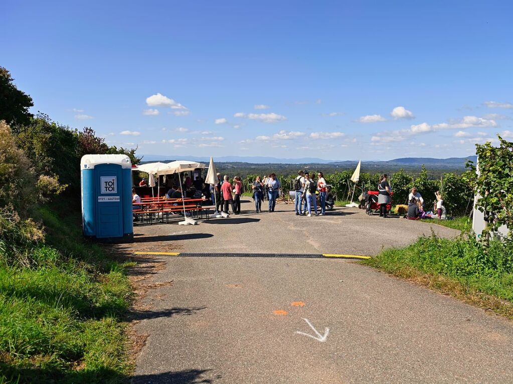 Beste Laune bei bestem Wetter gab es bei der Weinwanderung am Sonntag zwischen Wolfenweiler und Freiburg-St.Georgen.