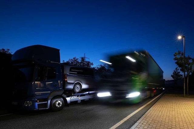 Den Lkw einfach mal links ranfahren, wenn's mit dem Fahren nicht mehr so gut klappt