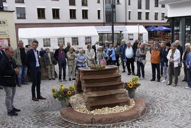 Neuer Brunnen auf dem neuen Scheibenbergplatz