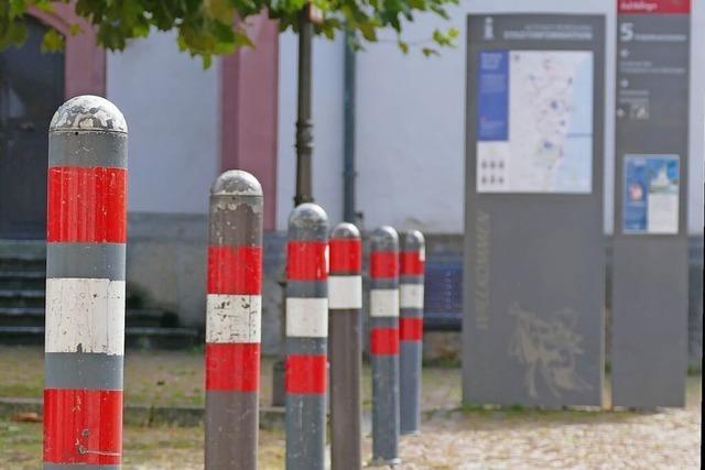 Zustzliche Poller sollen bei Groveranstaltungen in Bad Sckingen fr Sicherheit sorgen