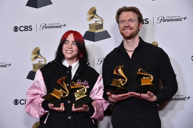 Billie Eilish und ihr Bruder Finneas a...lung f&uuml;r Kamala Harris abgegeben.  | Foto: Richard Shotwell/Invision/AP/dpa