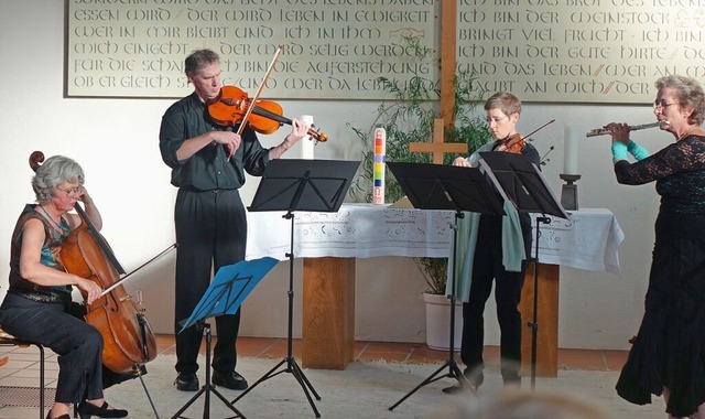 Das Schopfheimer St. Michaels-Consort,...ntagsmusiken &#8222;Mozart pur&#8220;.  | Foto: Roswitha Frey