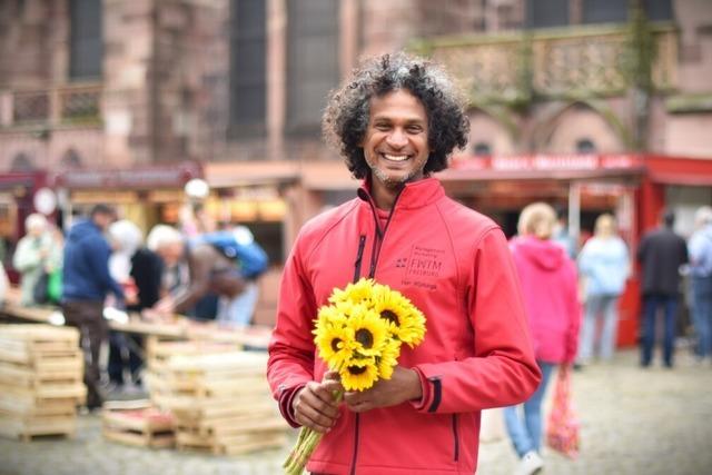 Freiburger Marktmeister Kalinga Wijetunga: "Der Mnstermarkt ist wie eine groe Familie"