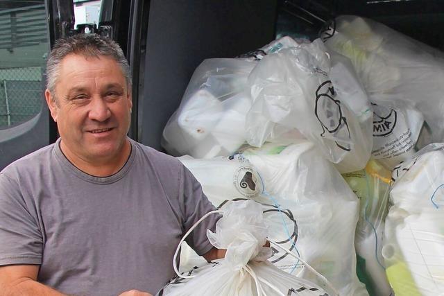 In Mllheim konnten Bauern heiklen Verpackungsmll abgeben