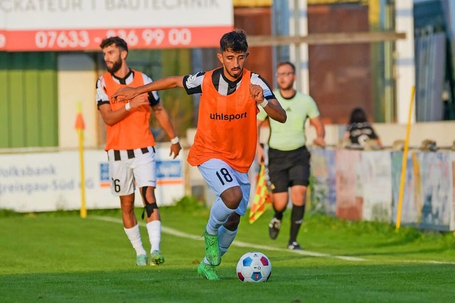 Samet Yilmaz erzielte das goldene Tor ...ittwoch im Pokal gegen den VfR Hausen.  | Foto: IMAGO/Eibner-Pressefoto/Thomas Hess