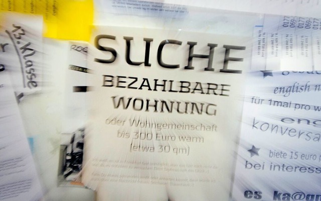 Die Wohnungssuche in Freiburg wird immer schwieriger.  | Foto: Frank Rumpenhorst