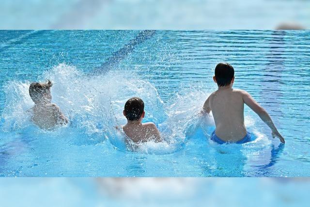 Das Strandbad in Freiburg bleibt bis Ende September geffnet