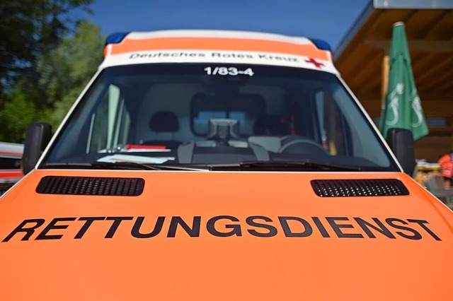 Der Rettungsdienst brachte den Verletzten in ein Krankenhaus. (Symbolbild)  | Foto: Patrick Seeger (dpa)