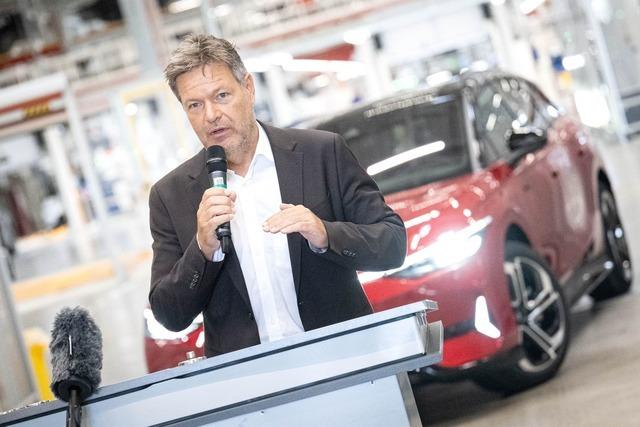 Habeck will Markt für Elektroautos ankurbeln