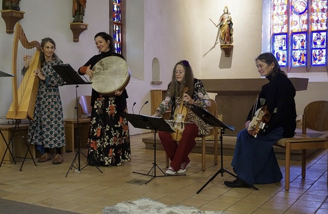 Das Ensemble &#8222;Blansche Flur&#8220; musizierte in der Blsikapelle Kollnau.  | Foto: A. Reichardt