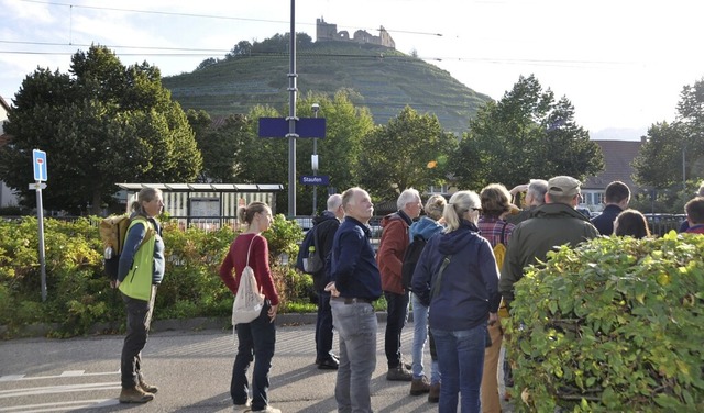 Rund 30 Teilnehmer lieen sich von San...issler die Stadt und den Wald zeigen.   | Foto: Rainer Ruther