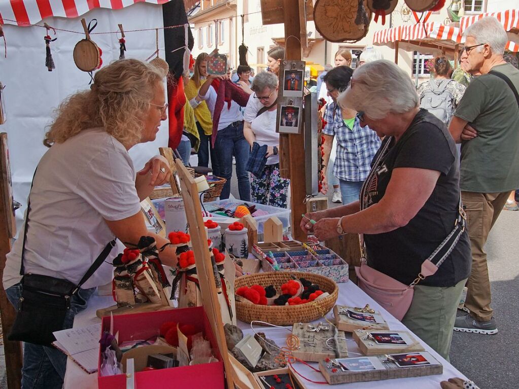 Der Markt fr Kunsthandwerker und Hobbyknstler fand zum zweiten Mal in den Innenstadt statt.