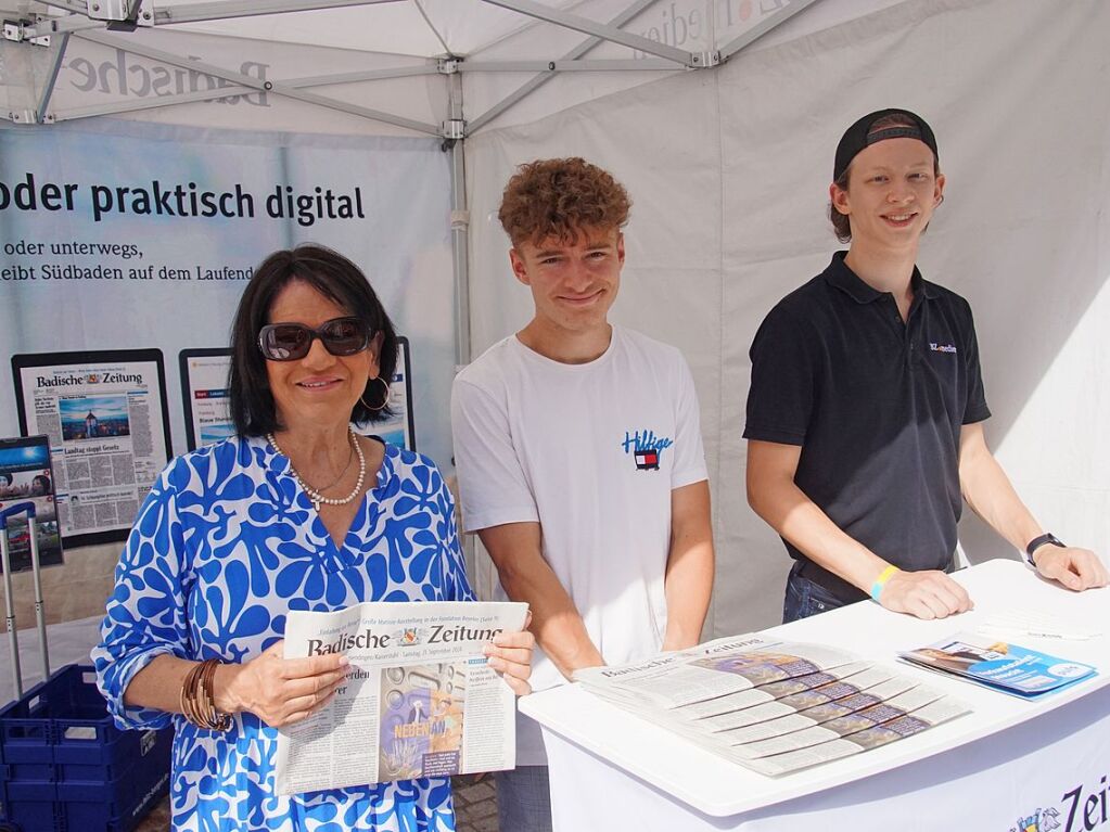 Ob digital oder gedruckt – auch die Badische Zeitung war vor Ort prsent.