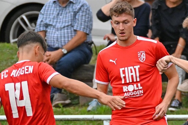 Torschtze fr den FC Auggen bei Sdstern Singen: Jonathan Ehret (rechts)  | Foto: Achim Keller