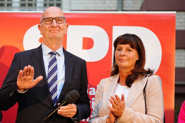 Der Wahlsieger: Dietmar Woidke und seine SPD  | Foto: Kay Nietfeld (dpa)