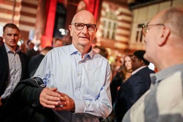 Wahlsieger Dietmar Woidke auf der Wahlparty der SPD  | Foto: Kay Nietfeld (dpa)