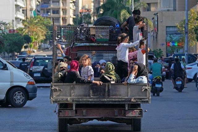 Israelische Luftangriffe lsen Fluchtwelle im Libanon aus – immer mehr Todesopfer