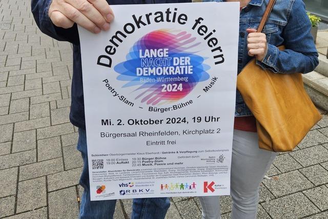 So feiert Rheinfelden die Lange Nacht der Demokratie