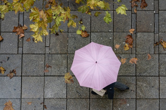 Lieber einen Schirm einpacken (Symbolfoto).<Bildquelle></Bildquelle>  | Foto: Marijan Murat (dpa)