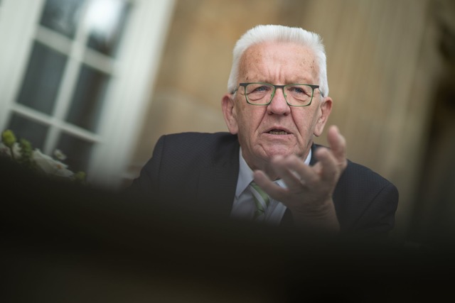 Hat keine guten Erinnerungen an seine ...Kretschmann (Gr&uuml;ne). (Archivbild)  | Foto: Marijan Murat/dpa