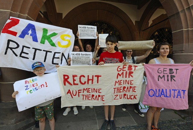 Petition gegen die Insolvenz des gemei...petenz (ZAKS) im Juli 2024 in Freiburg  | Foto: Ingo Schneider