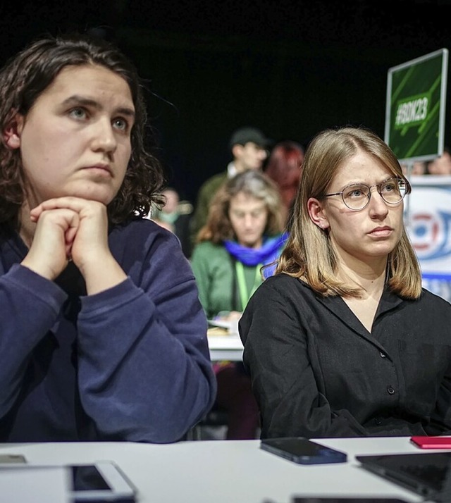 Die Vorsitzenden der Grnen Jugend, Ka...(l.) und Svenja Appuhn, treten zurck.  | Foto: Kay Nietfeld (dpa)