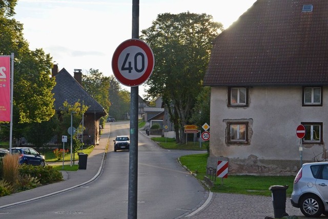 Statt Tempo 40 soll knftig in der Hau...n Rtebach bald sogar Tempo 30 gelten.  | Foto: Sonja Niederer