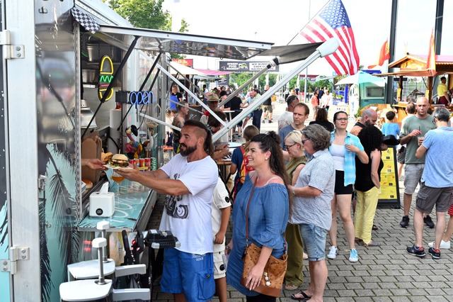 Foodtruck-Festivals in der Region lock...likum, am Wochenende nach Emmendingen.  | Foto: Thomas Kunz