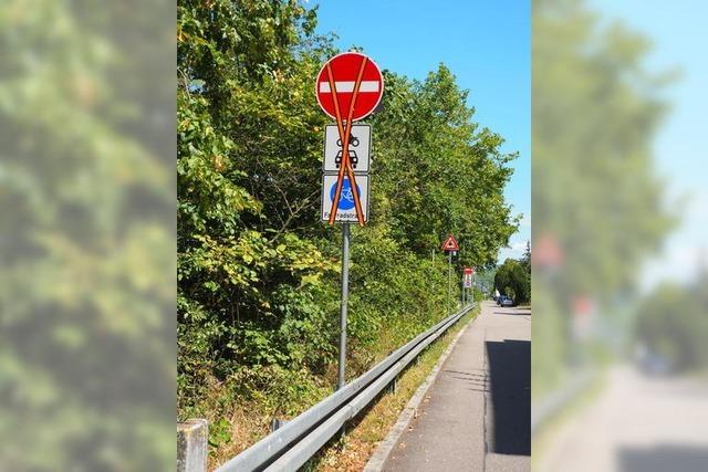 Oberbrgermeisterin Stcker sucht  mit verrgerten Anwohnern der Fahrradstrae in Weil das Gesprch