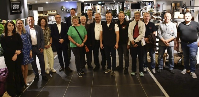 Der  Empfang der Gewerbetreibenden im Caf Auszeit in der Wohnwelt Rheinfelden.   | Foto: Heinz und Monika Vollmar