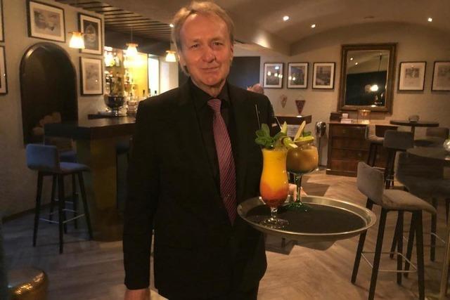 Barkeeper-Legende Franky Le Shaker will in Breisach jeden Cocktail perfekt machen