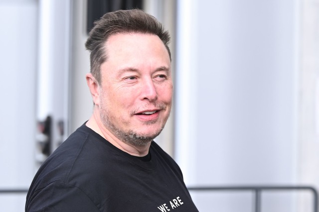 Elon Musk will sich des hohen Krankens...Tesla-Werk in Gr&uuml;nheide annehmen.  | Foto: Sebastian Gollnow/dpa