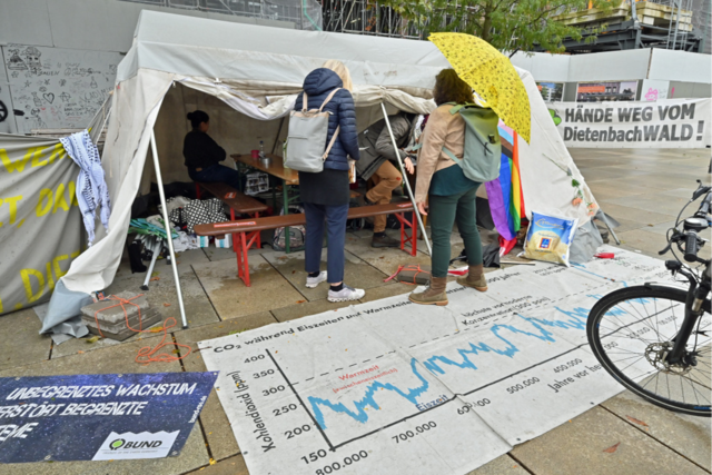 Waldschtzer protestieren in Freiburg gegen Dietenbach-Rodung