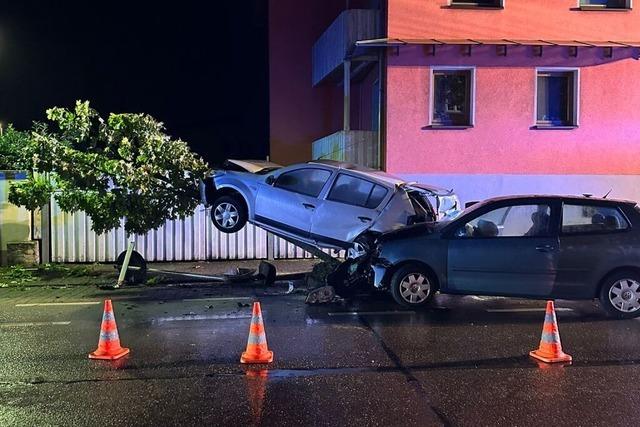 Spektakulrer Unfall in Friesenheim an der B3