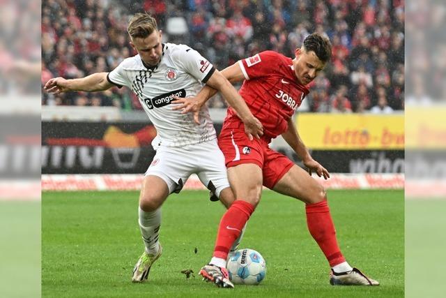 Jede Menge bittere Situationen gibt's fr den SC Freiburg beim 0:3 gegen St. Pauli