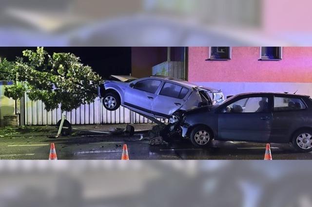 Spektakulrer Unfall in Friesenheim an der B3