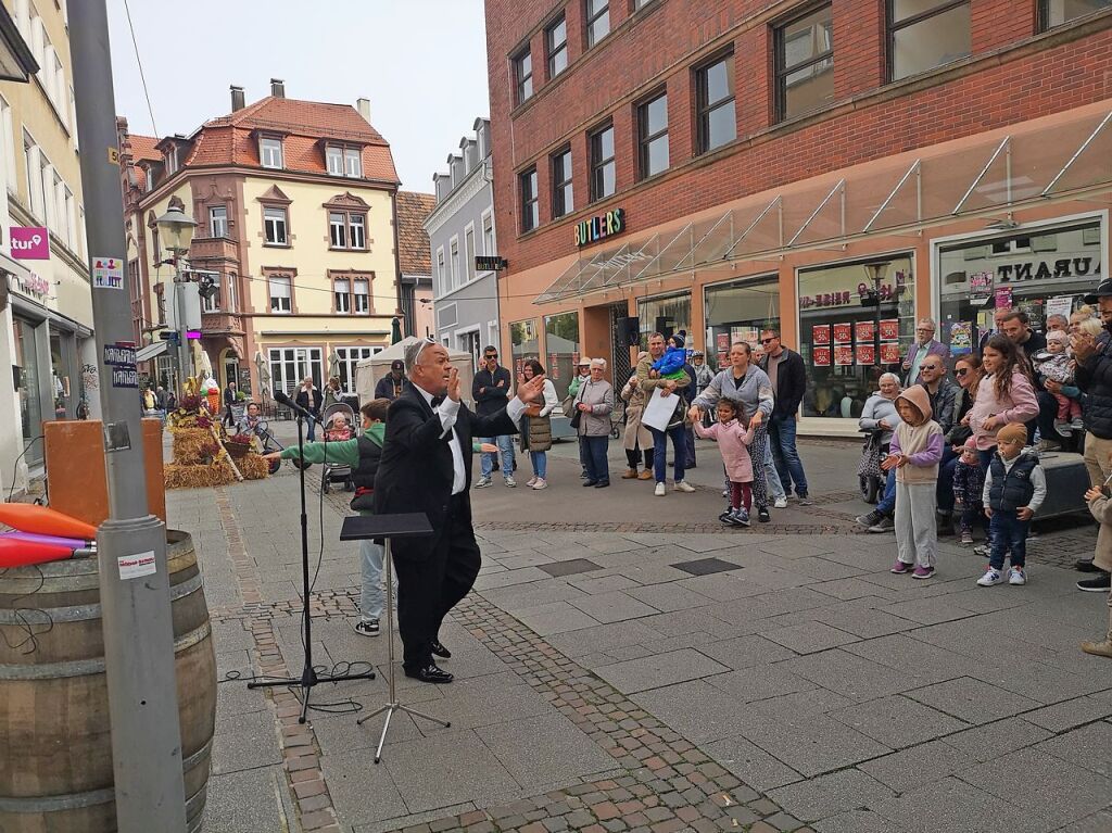 Beim Familientag am Sonntagnachmittag gab es Unterhaltung auf den Innenstadtstrae.