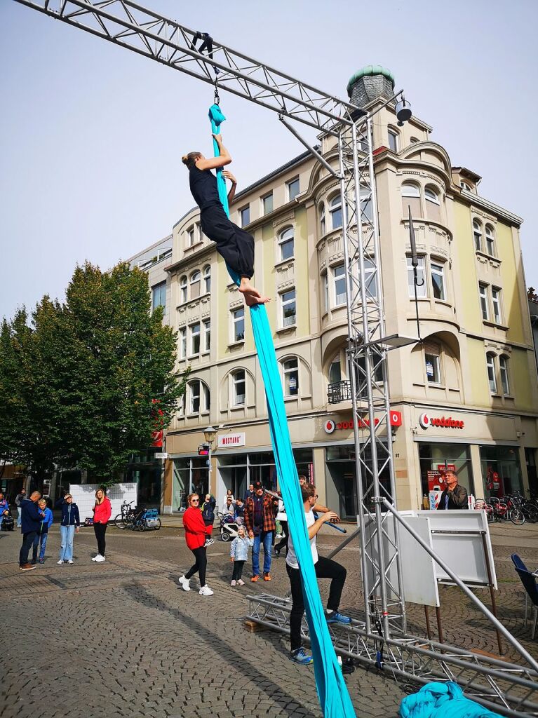 Beim Familientag am Sonntagnachmittag gab es Unterhaltung auf den Innenstadtstrae.