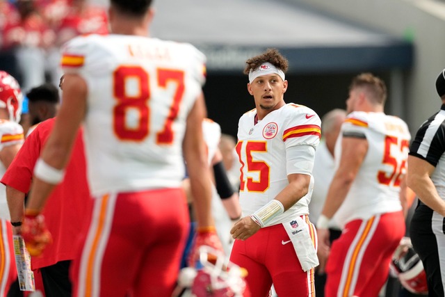 Chiefs-Quarterback Patrick Mahomes f&uuml;hrte sein Team zum Sieg.  | Foto: Ashley Landis/AP/dpa