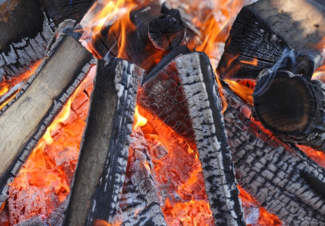 Das Lagerfeuer brennt schon - jetzt fehlt noch das Stockbrot.  | Foto: Patrick Pleul (dpa)