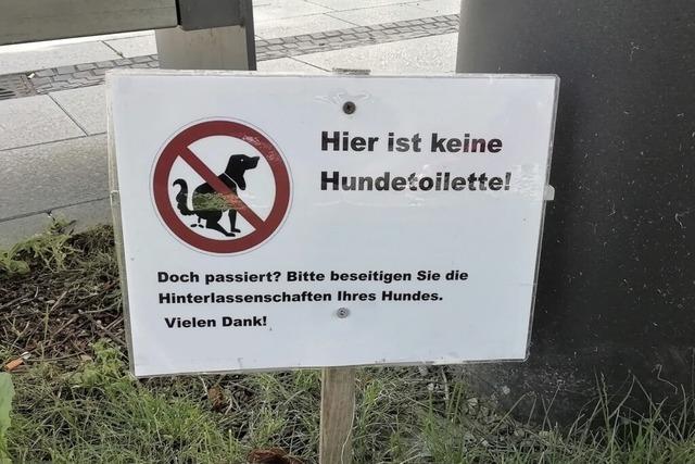 Burkheimer rgern sich ber Hundekot im Stdtle