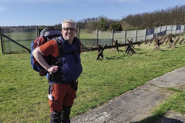 Marcus Dischinger berichtet im Lahrer Haus zum Pflug ber die Spuren der ehemaligen innerdeutschen Grenze