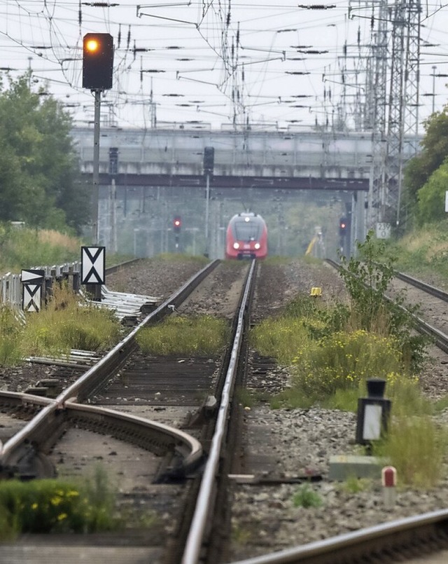 Mit dem Zug zu fahren ist umweltfreundlich  | Foto: Stefan Sauer (dpa)