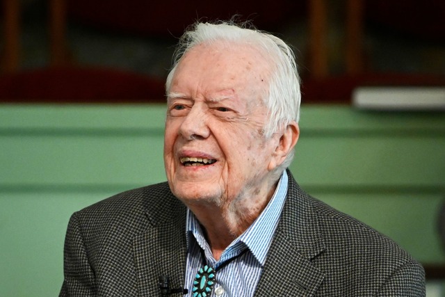 Jimmy Carter hat sich auch nach seiner...;sident verdient gemacht. (Archivbild)  | Foto: John Amis/AP/dpa