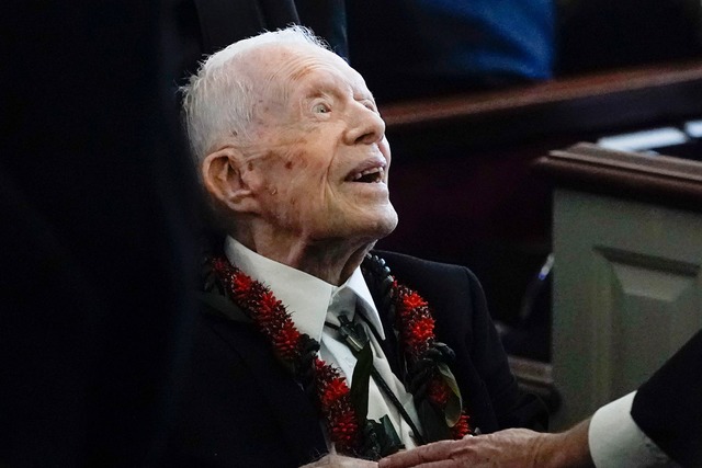 Carter war 77 Jahre mit seiner Ehefrau Rosalynn verheiratet. (Archivbild)  | Foto: Alex Brandon/AP Pool/dpa