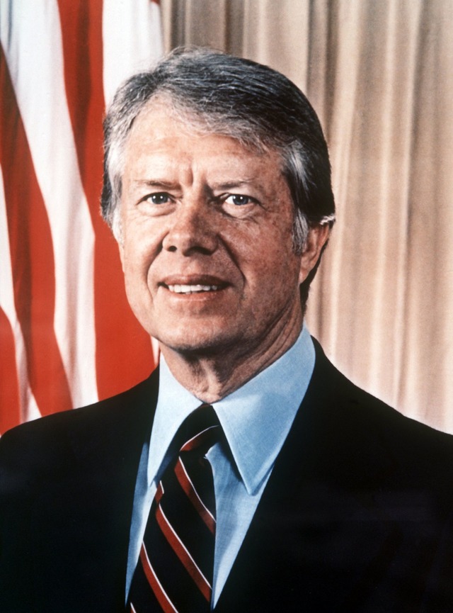 Der Demokrat Carter hatte eine schwere...s Pr&auml;sident der USA. (Archivbild)  | Foto: picture-alliance / dpa