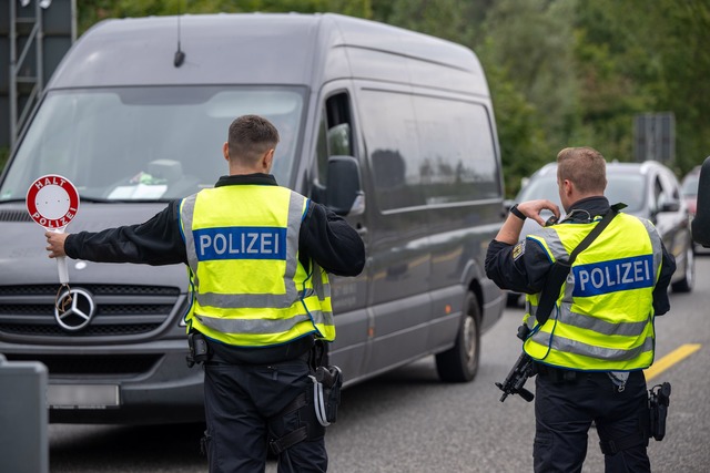 Mehr Grenzkontrollen seit Mitte September (Archivbild)  | Foto: Harald Tittel/dpa