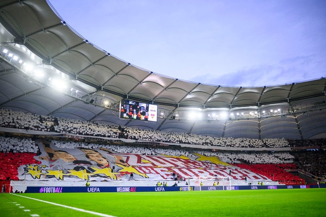 Gro&szlig;e Kulisse: F&uuml;r den VfB ...ns-League-Heimspiel seit Februar 2010.  | Foto: Tom Weller/dpa